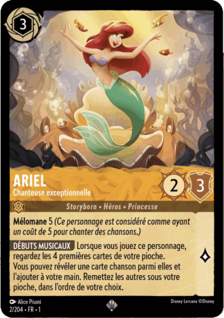 Ariel - Chanteuse exceptionnelle 2/204 - Lorcana S1 FR