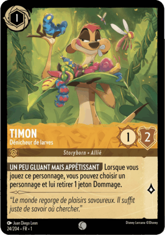 Timon - Dénicheur de larves 24/204 - Lorcana S1 FR