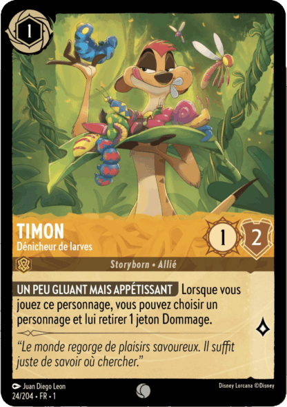 Timon - Dénicheur de larves 24/204 - Lorcana S1 FR