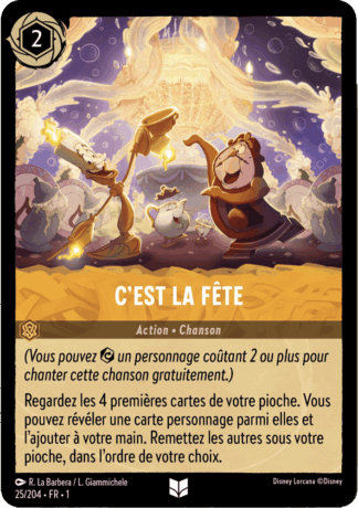 Cest la fête 25/204 - Lorcana S1 FR