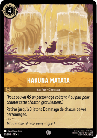 Hakuna Matata 27/204 - Lorcana S1 FR