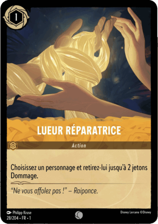 Lueur réparatrice 28/204 - Lorcana S1 FR