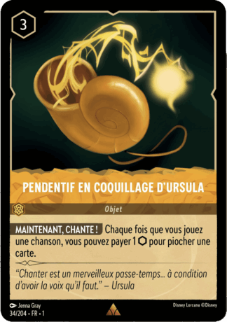 Collier coquillage dUrsula 34/204 - Lorcana S1 FR