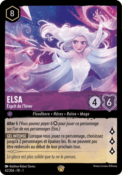 Elsa - Esprit de lhiver 42/204 - Lorcana S1 FR