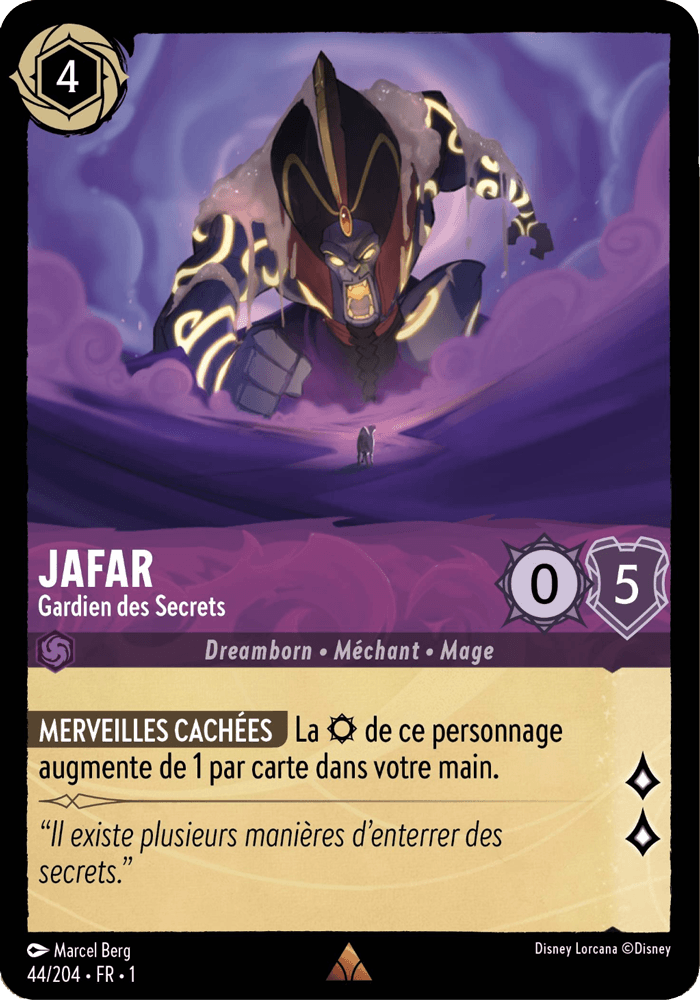 Jafar - Gardien des Secrets 44/204 - Lorcana S1 FR