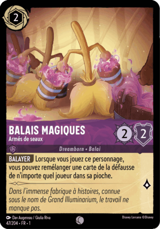 Balais Magiques - Brigade des sceaux 47/204 - Lorcana S1 FR