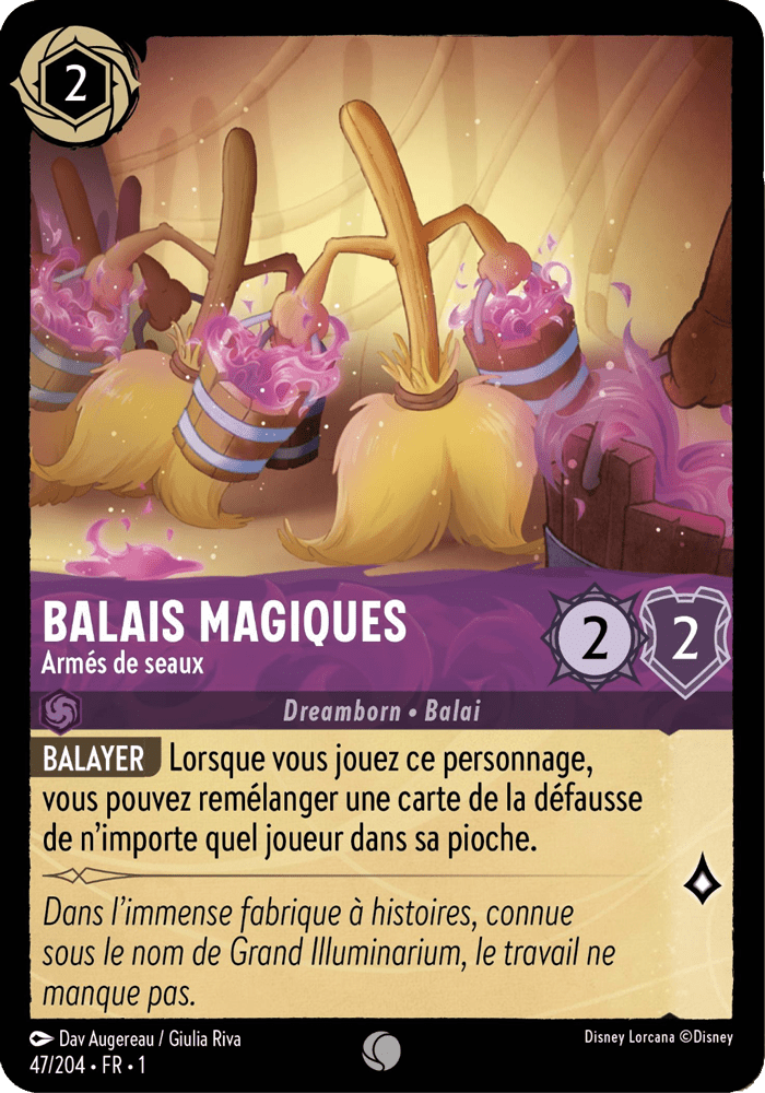 Balais Magiques - Brigade des sceaux 47/204 - Lorcana S1 FR