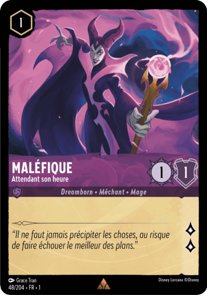 Maléfique - Attendant son heure 48/204 - Lorcana S1 FR