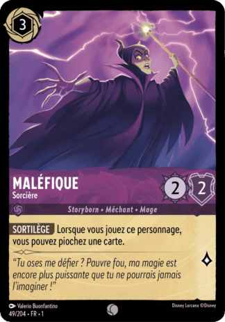 Maléfique - Sorcière 49/204 - Lorcana S1 FR