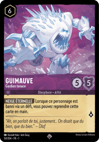 Guimauve - Gardien tenace 50/204 - Lorcana S1 FR