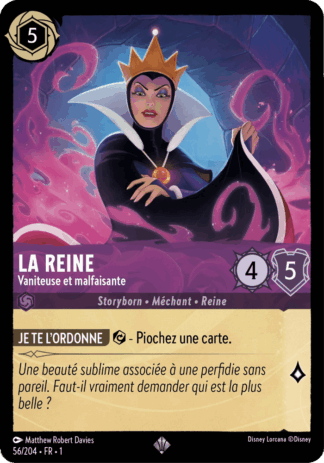 La Reine - Vaniteuse et malfaisante 56/204 - Lorcana S1 FR