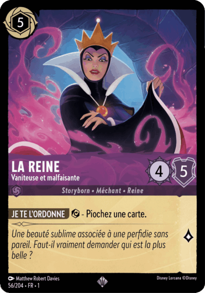 La Reine - Vaniteuse et malfaisante 56/204 - Lorcana S1 FR