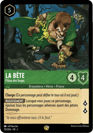 La bête - Fléau des loups 70/204 - Lorcana S1 FR