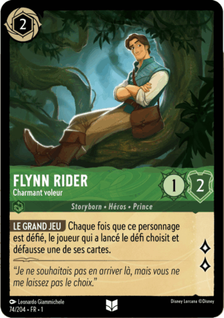 Flynn Rider - Charmant voleur 74/204 - Lorcana S1 FR
