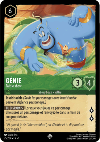 Génie - Fait le show 75/204 - Lorcana S1 FR