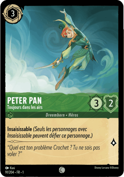 Peter Pan - Toujours dans les airs 91/204 - Lorcana S1 FR