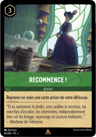 Recommence ! 94/204 - Lorcana S1 FR