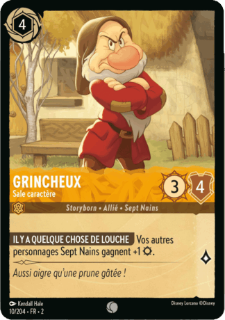 Grincheux - Mauvais caractères 10/204 - Lorcana S2 FR