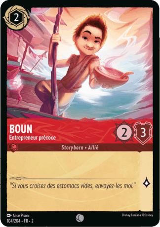 Boun - Entrepreneur précoce 104/204 - Lorcana S2 FR