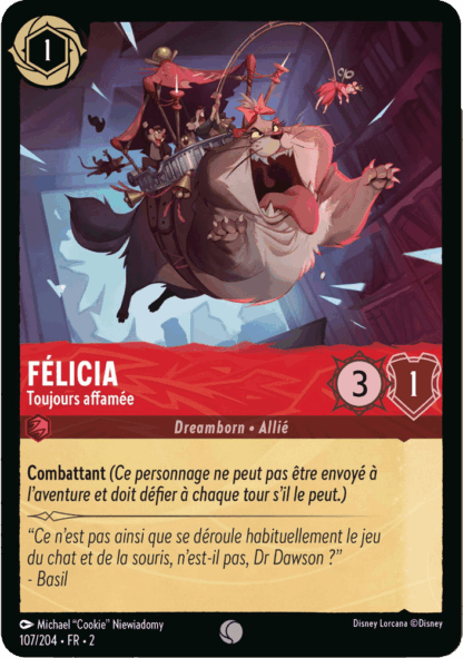 Félicia - Toujours affamé 107/204 - Lorcana S2 FR