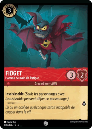 Fidget  - Homme de main de Ratigan 108/204 - Lorcana S2 FR