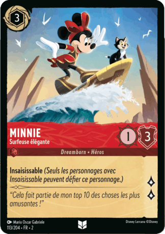 Minnie - Surfeuse élégante 113/204 - Lorcana S2 FR