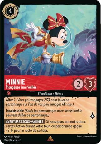 Minnie Mouse - Plongeuse émerveillée 114/204 - Lorcana S2 FR