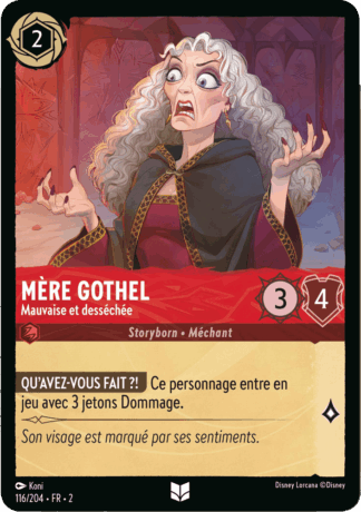 Mère Gothel - Mauvaise et desséchée 116/204 - Lorcana S2 FR