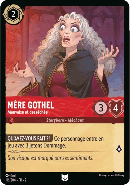 Mère Gothel - Mauvaise et desséchée 116/204 - Lorcana S2 FR