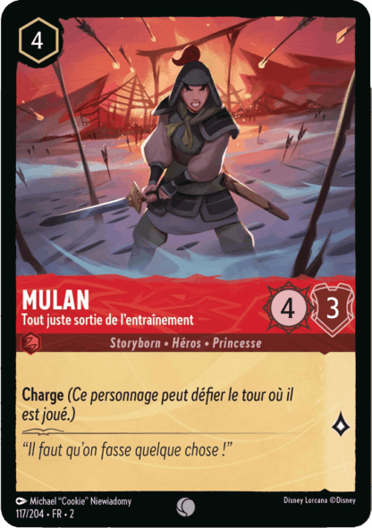 Mulan - Tout juste sortie de lentrainement 117/204 - Lorcana S2 FR