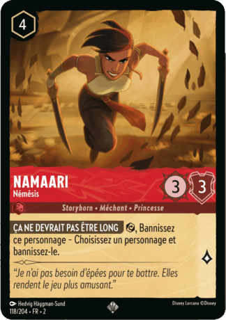 Namaari - Némésis 118/204 - Lorcana S2 FR