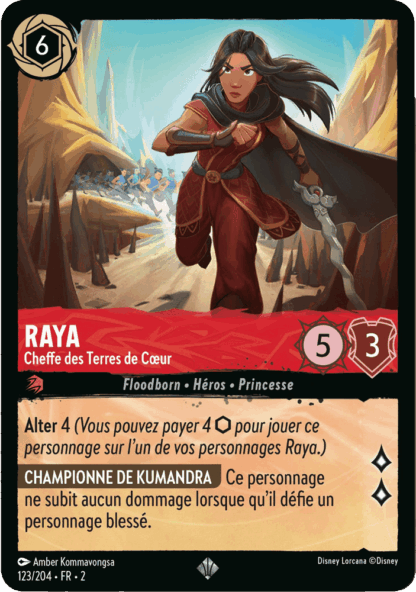 Raya - Cheffe des Terres de Coeur 123/204 - Lorcana S2 FR