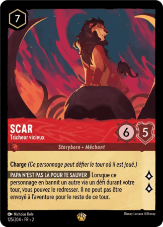 Scar - Tricheur vicieux 125/204 - Lorcana S2 FR