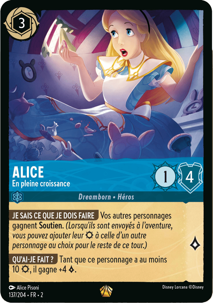 Alice - En pleine croissance 137/204 - Lorcana S2 FR
