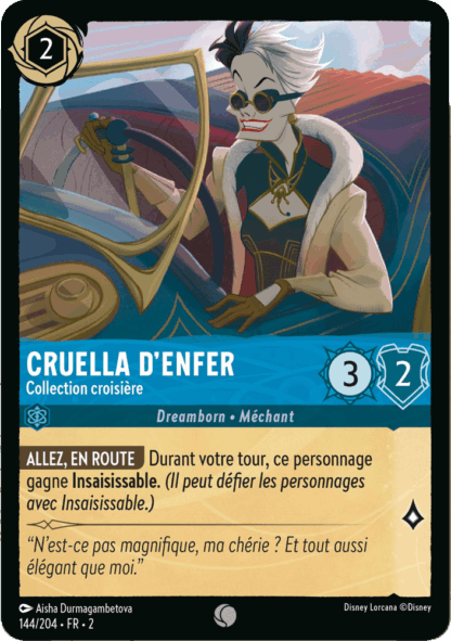 Cruella denfer - Collection croisière 144/204 - Lorcana S2 FR