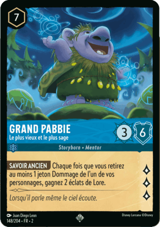 Grand Pabbie - Le plus vieux et le plus sage 148/204 - Lorcana S2 FR