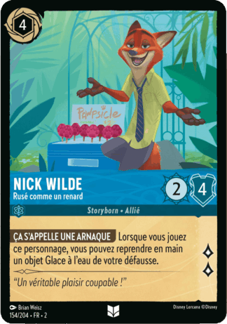 Nick Wilde - Rusé comme un renard 154/204 - Lorcana S2 FR