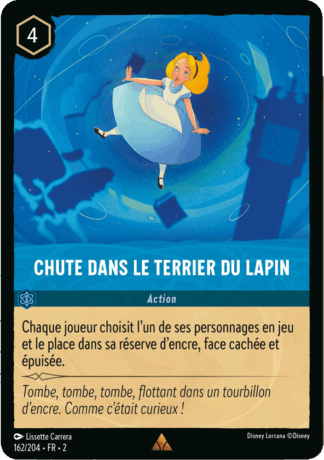 Chute dans le terrier du lapin 162/204 - Lorcana S2 FR