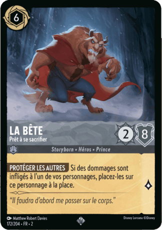 La bête - Prêt à se sacrifier 172/204 - Lorcana S2 FR