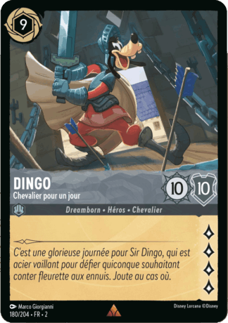 Dingo - Chevalier pour un jour 180/204 - Lorcana S2 FR
