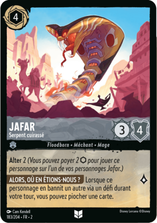 Jafar - Serpent cuirassé 183/204 - Lorcana S2 FR