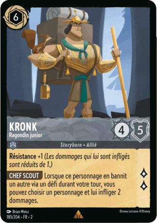 Kronk - Ragondin junior 185/204 - Lorcana S2 FR