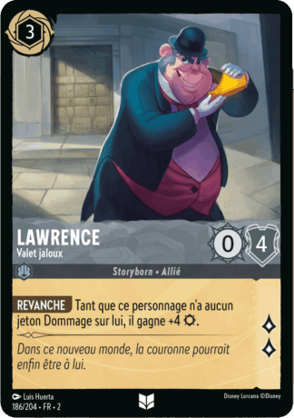 Lawrence - Valet jaloux 186/204 - Lorcana S2 FR