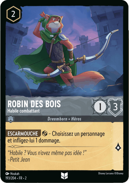 Robin des Bois - Habile combattant 193/204 - Lorcana S2 FR