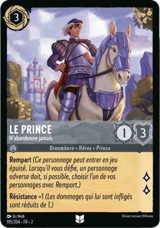 Le Prince - Nabandonne jamais 195/204 - Lorcana S2 FR