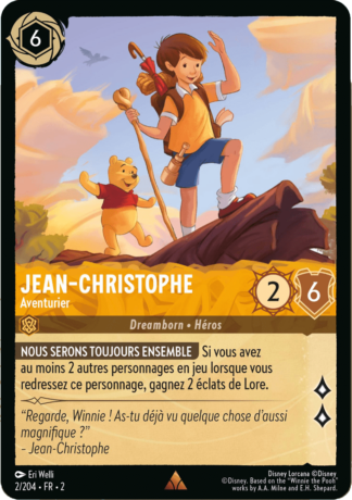 Jean Christophe - Aventurier 2/204 - Lorcana S2 FR