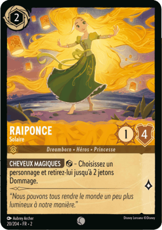 Raiponce - Solaire 20/204 - Lorcana S2 FR