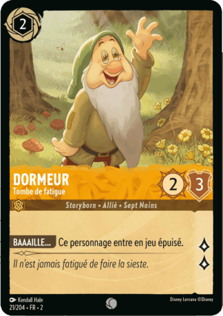Dormeur - Tombe de fatigue 21/204 - Lorcana S2 FR