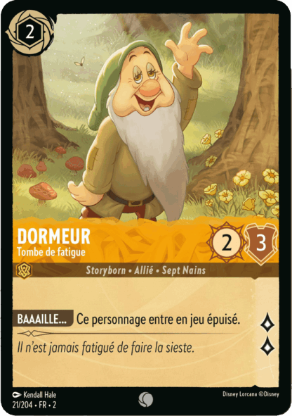 Dormeur - Tombe de fatigue 21/204 - Lorcana S2 FR
