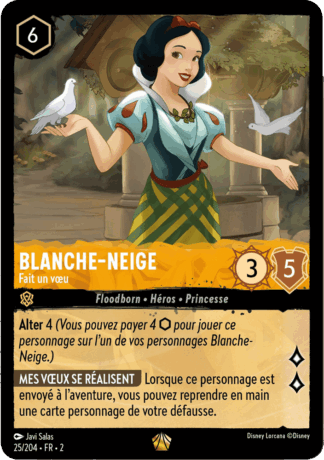 Blanche-Neige - Fait un voeu 25/204 - Lorcana S2 FR
